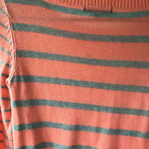 Orange and gray striped sweater - Picture 4 of 5